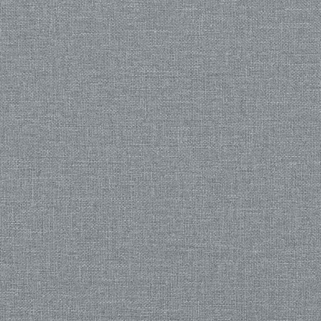 Bettgestell ohne Matratze Hellgrau 100x200 cm Stoff
