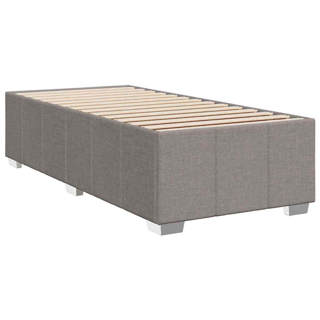 Bettgestell ohne Matratze Taupe 100x200 cm Stoff