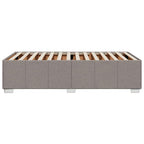 Bettgestell ohne Matratze Taupe 100x200 cm Stoff
