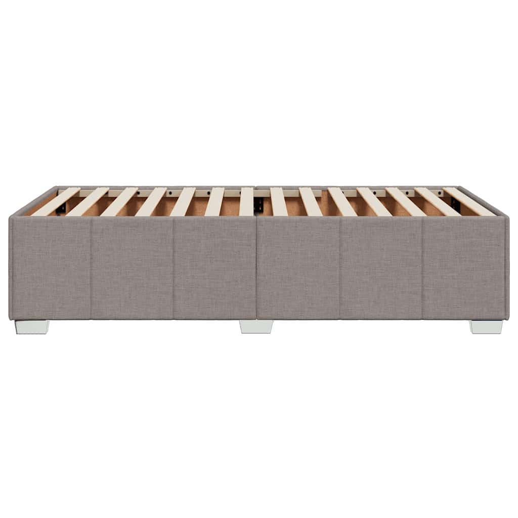 Bettgestell ohne Matratze Taupe 100x200 cm Stoff