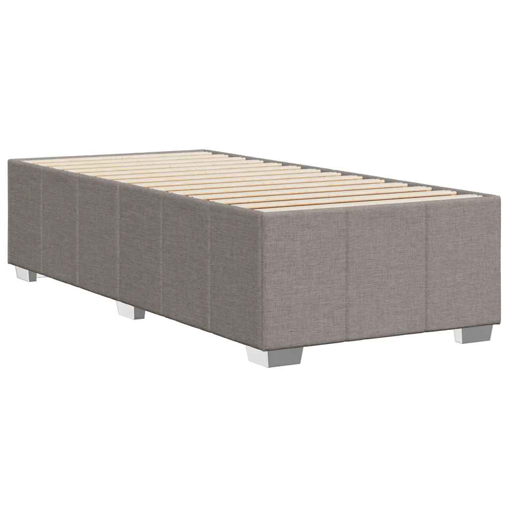Bettgestell ohne Matratze Taupe 100x200 cm Stoff