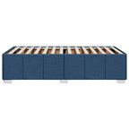 Bettgestell ohne Matratze Blau 100x200 cm Stoff