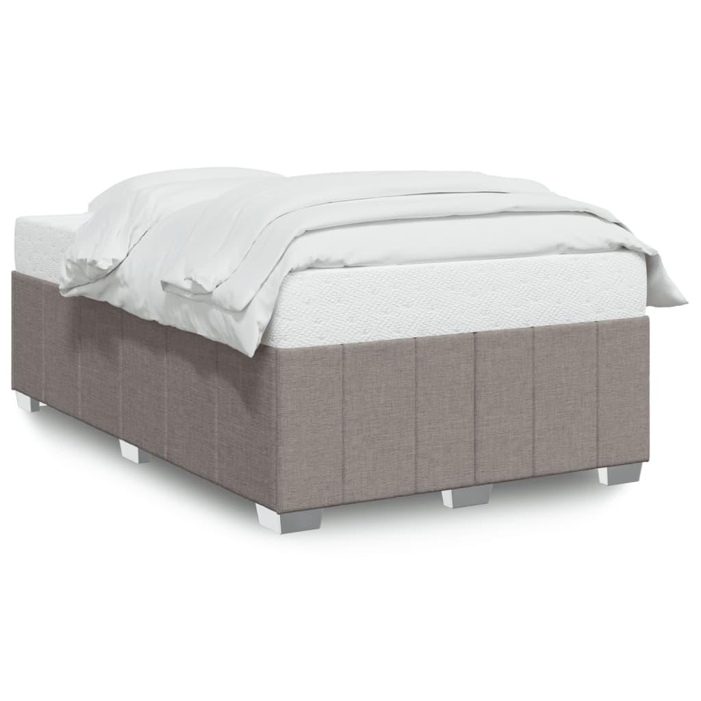 Bettgestell ohne Matratze Taupe 120x190 cm Stoff