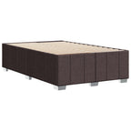 Bettgestell ohne Matratze Dunkelbraun 120x200 cm Stoff