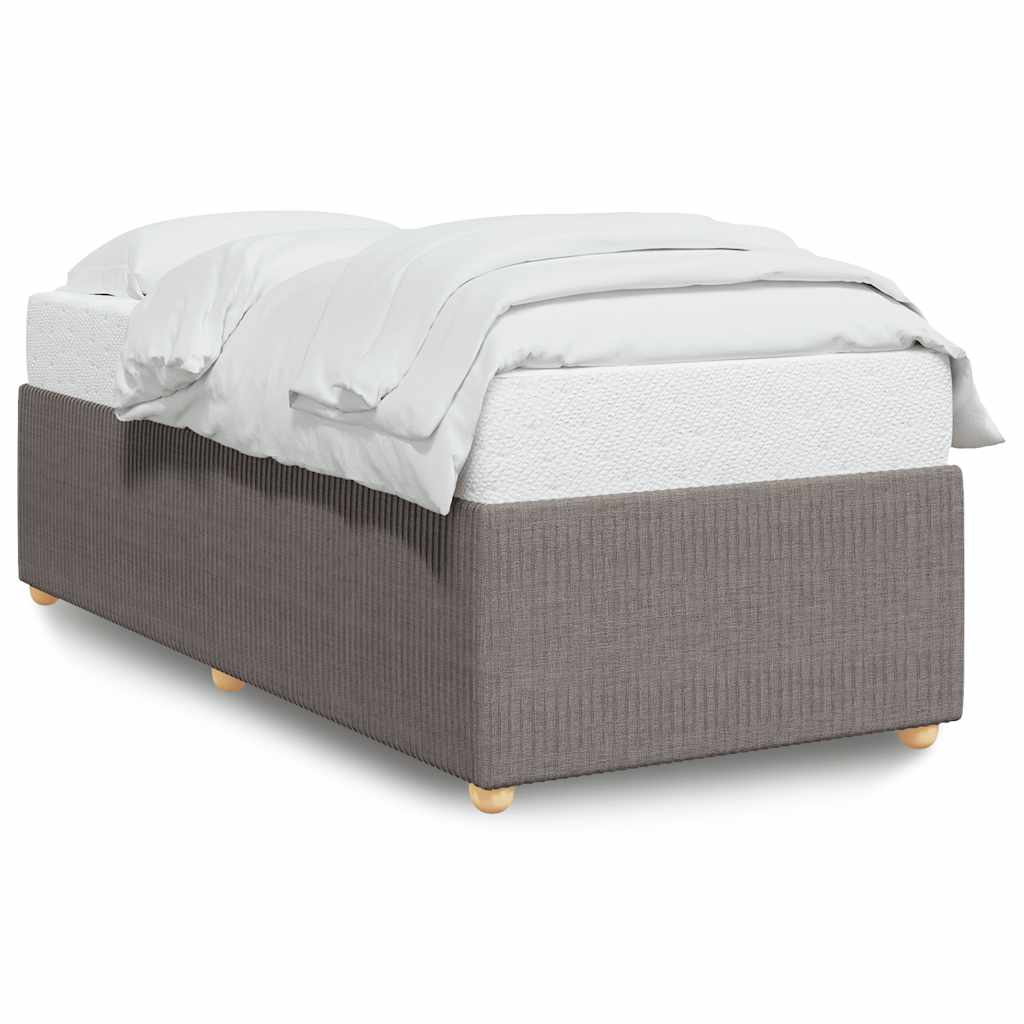 Bettgestell ohne Matratze Taupe 80x200 cm Stoff