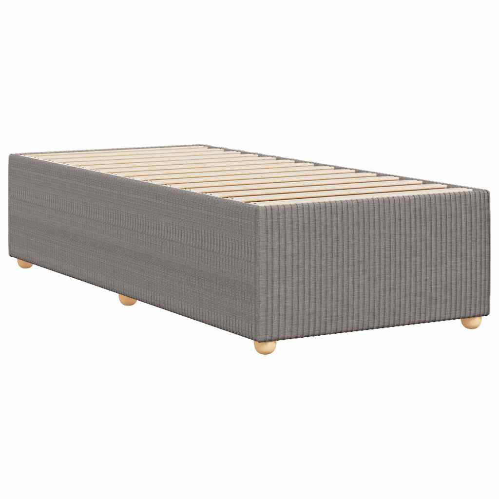 Bettgestell ohne Matratze Taupe 80x200 cm Stoff
