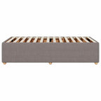 Bettgestell ohne Matratze Taupe 90x200 cm Stoff