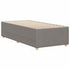 Bettgestell ohne Matratze Taupe 90x200 cm Stoff