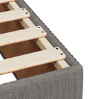 Bettgestell ohne Matratze Taupe 120x190 cm Stoff