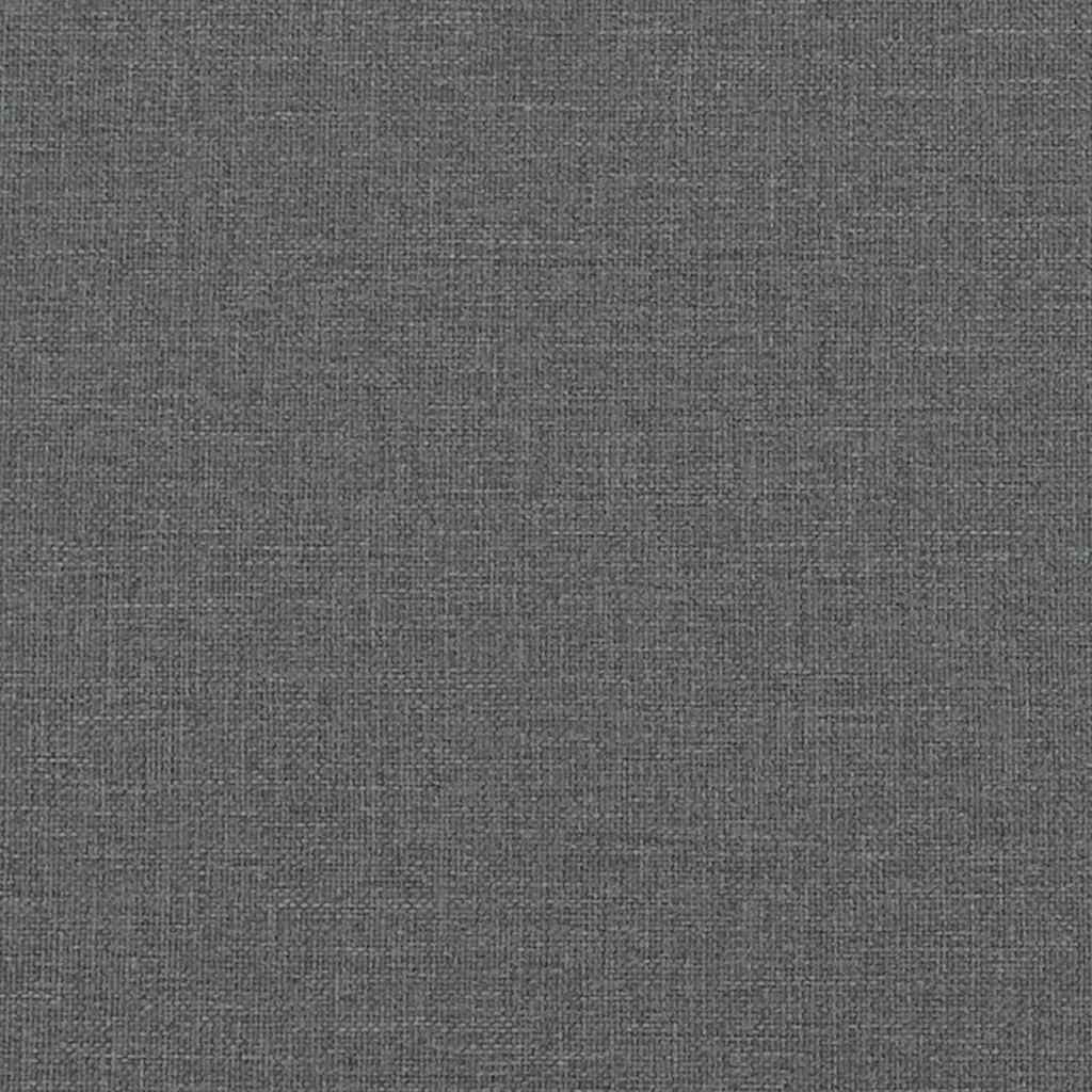Bettgestell ohne Matratze Dunkelgrau 120x200 cm Stoff