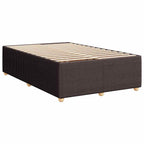 Bettgestell ohne Matratze Dunkelbraun 120x200 cm Stoff
