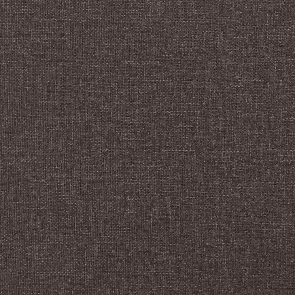 Bettgestell ohne Matratze Dunkelbraun 120x200 cm Stoff