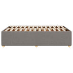Bettgestell ohne Matratze Taupe 120x200 cm Stoff