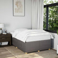 Bettgestell ohne Matratze Taupe 120x200 cm Stoff