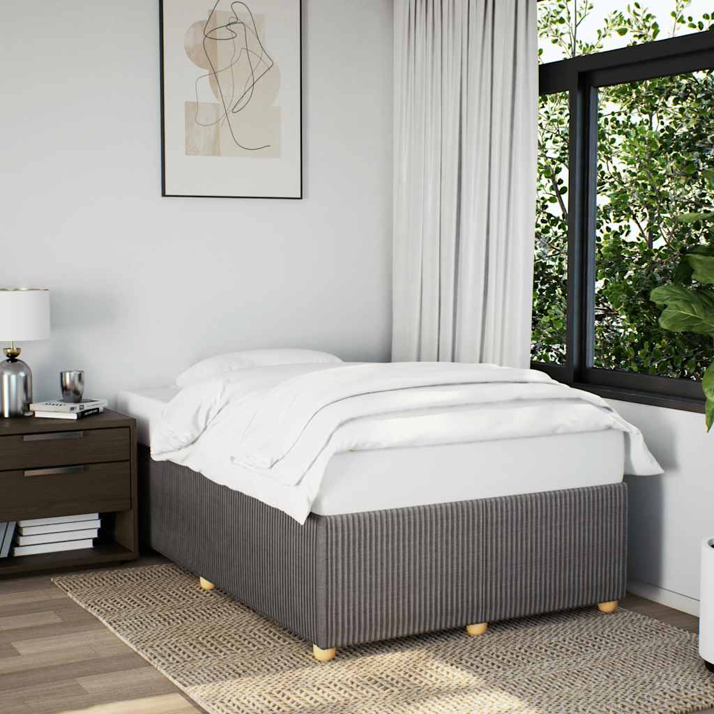 Bettgestell ohne Matratze Taupe 120x200 cm Stoff