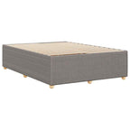 Bettgestell ohne Matratze Taupe 140x190 cm Stoff
