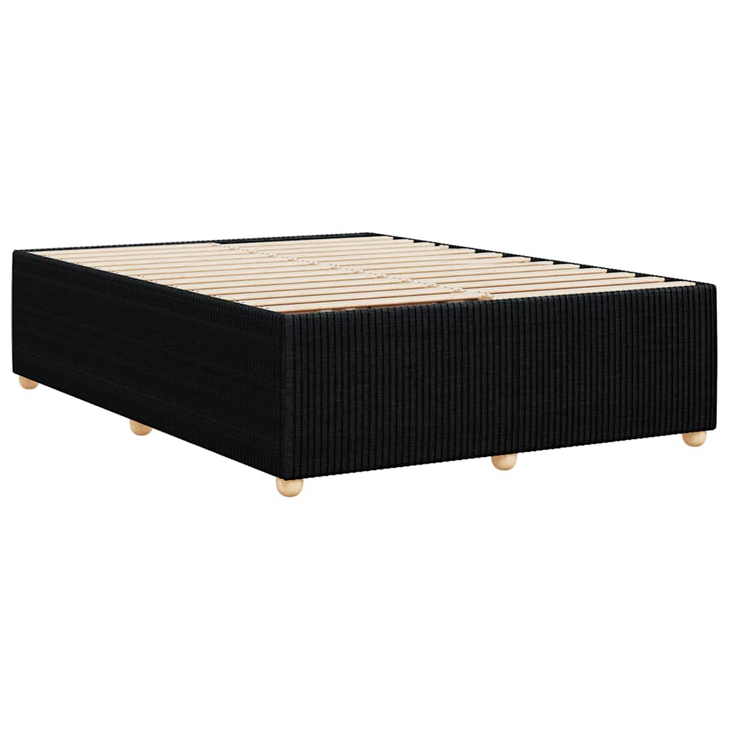 Bettgestell ohne Matratze Schwarz 140x200 cm Stoff