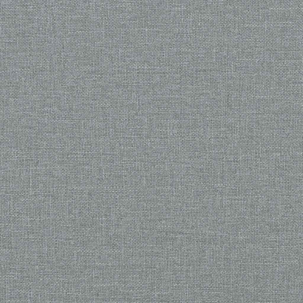 Bettgestell ohne Matratze Hellgrau 160x200 cm Stoff