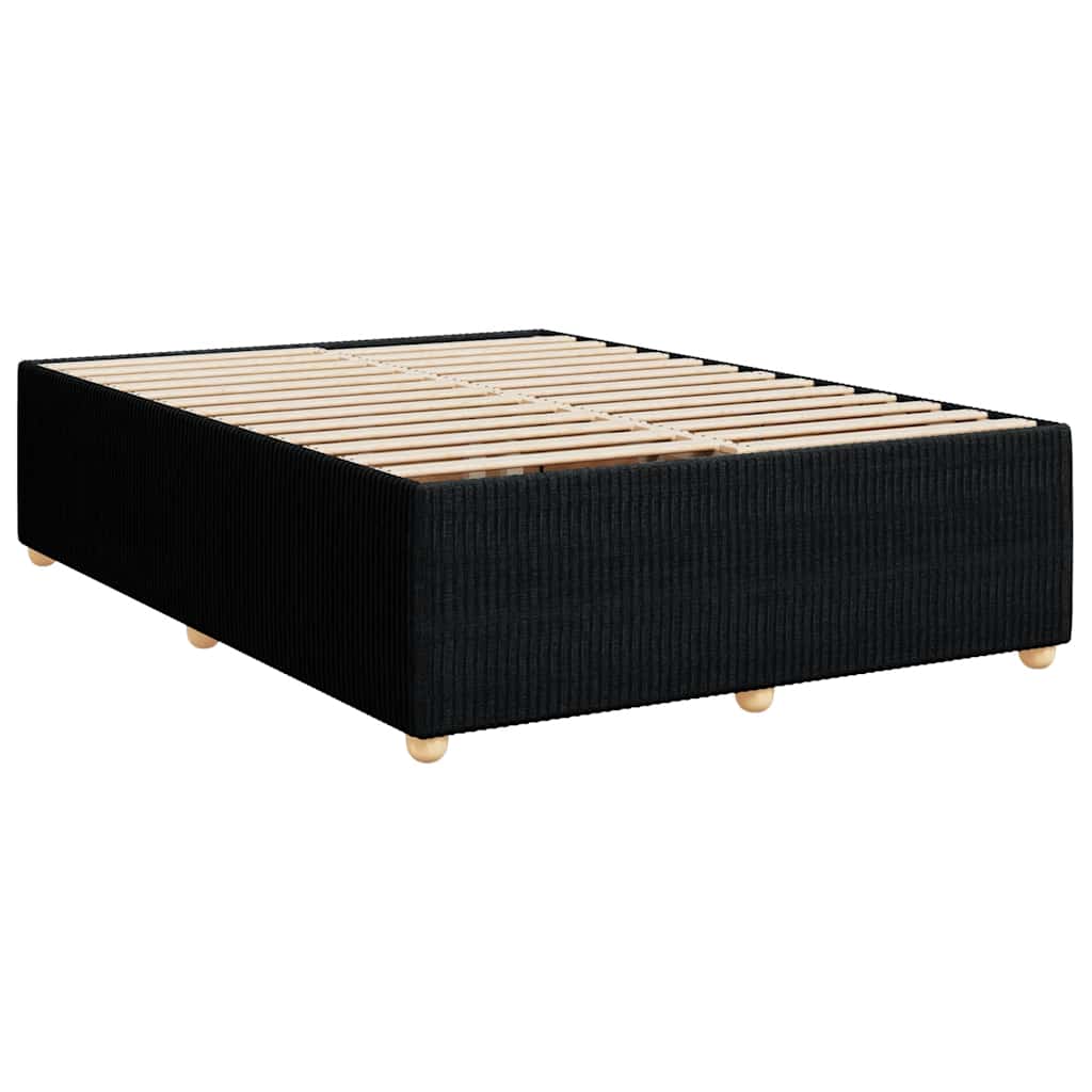 Bettgestell ohne Matratze Schwarz 160x200 cm Stoff