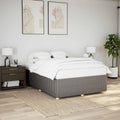 Bettgestell ohne Matratze Taupe 160x200 cm Stoff