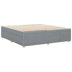 Bettgestell ohne Matratze Hellgrau 180x200 cm Stoff