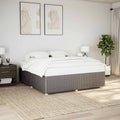 Bettgestell ohne Matratze Taupe 180x200 cm Stoff