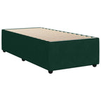 Bettgestell ohne Matratze Dunkelgrün 90x190 cm Samt