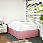 Bettgestell ohne Matratze Rosa 120x190 cm Samt