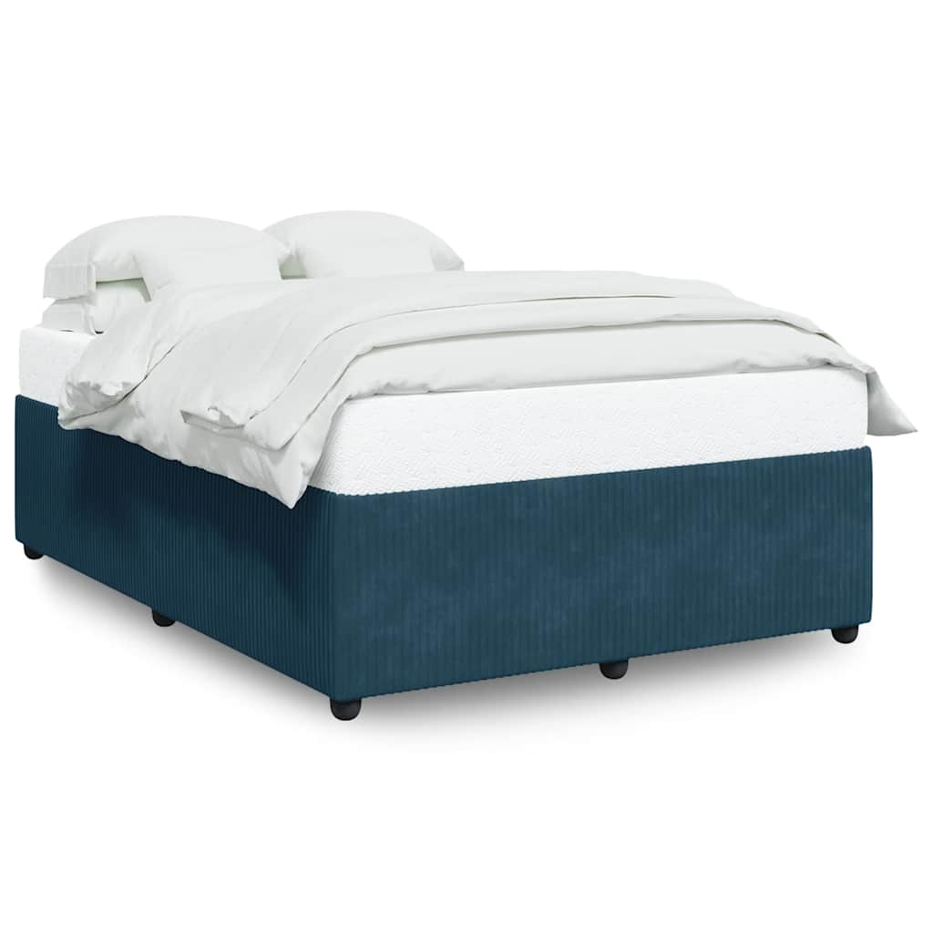 Bettgestell Blau 140x190 cm Samt