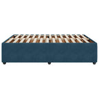 Bettgestell Blau 140x190 cm Samt