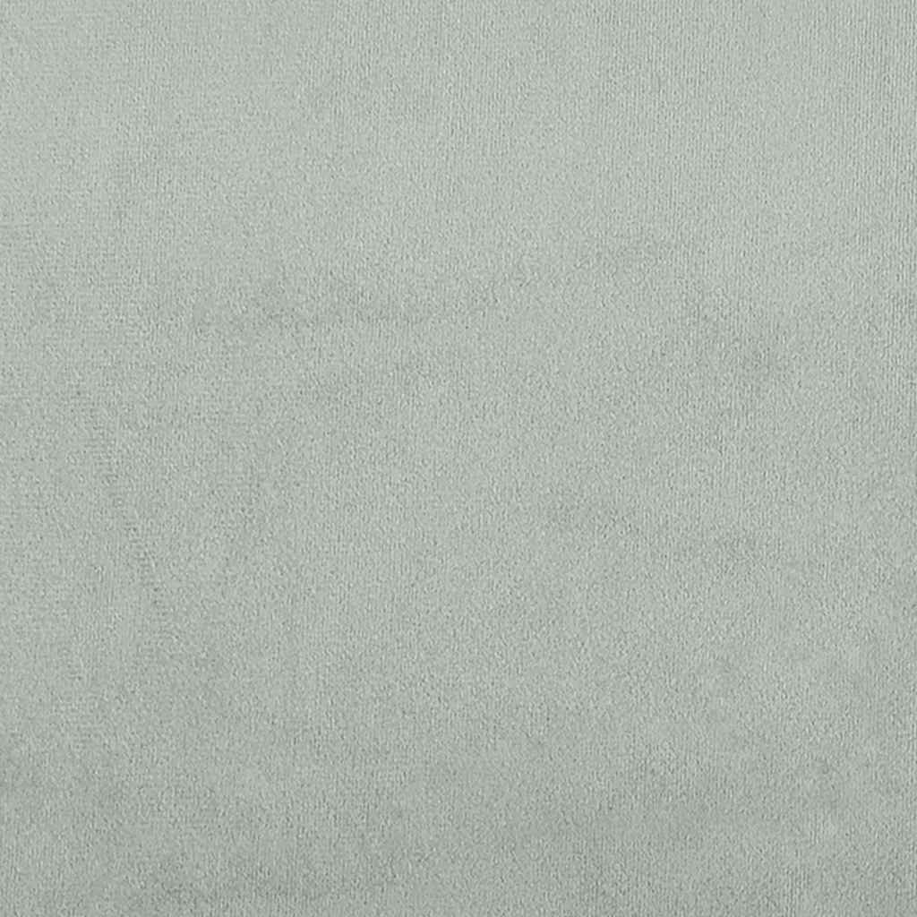 Bettgestell ohne Matratze Hellgrau 160x200 cm Samt