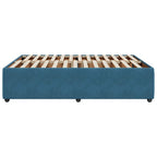 Bettgestell Blau 160x200 cm Samt