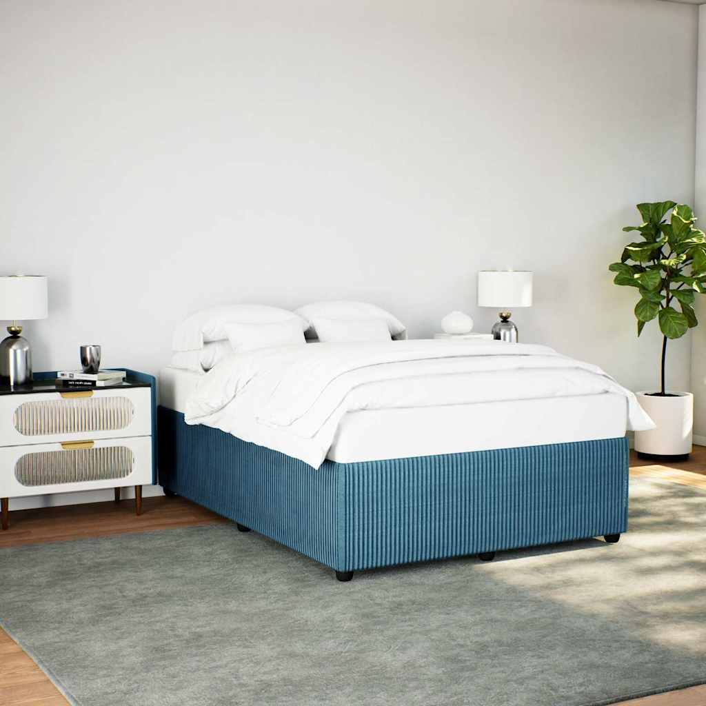 Bettgestell Blau 160x200 cm Samt