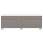 Boxspringbett mit Matratze Taupe 90x190 cm Stoff