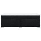 Boxspringbett mit Matratze Schwarz 100x200 cm Stoff