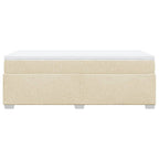 Boxspringbett mit Matratze Creme 100x200 cm Stoff