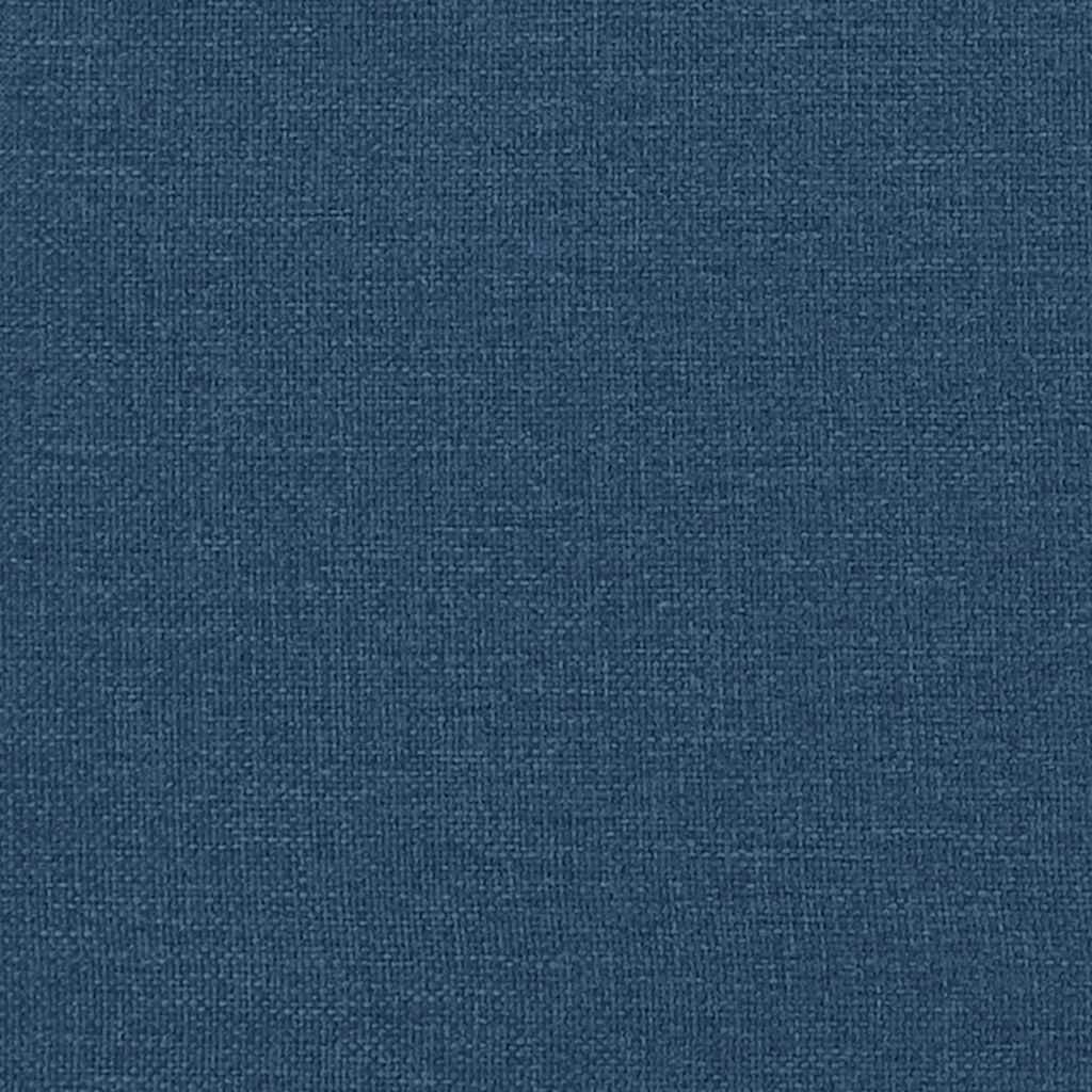 Boxspringbett mit Matratze Blau 140x190 cm Stoff