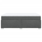 Boxspringbett mit Matratze Dunkelgrau 160x200 cm Stoff