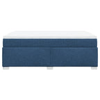 Boxspringbett mit Matratze Blau 160x200 cm Stoff
