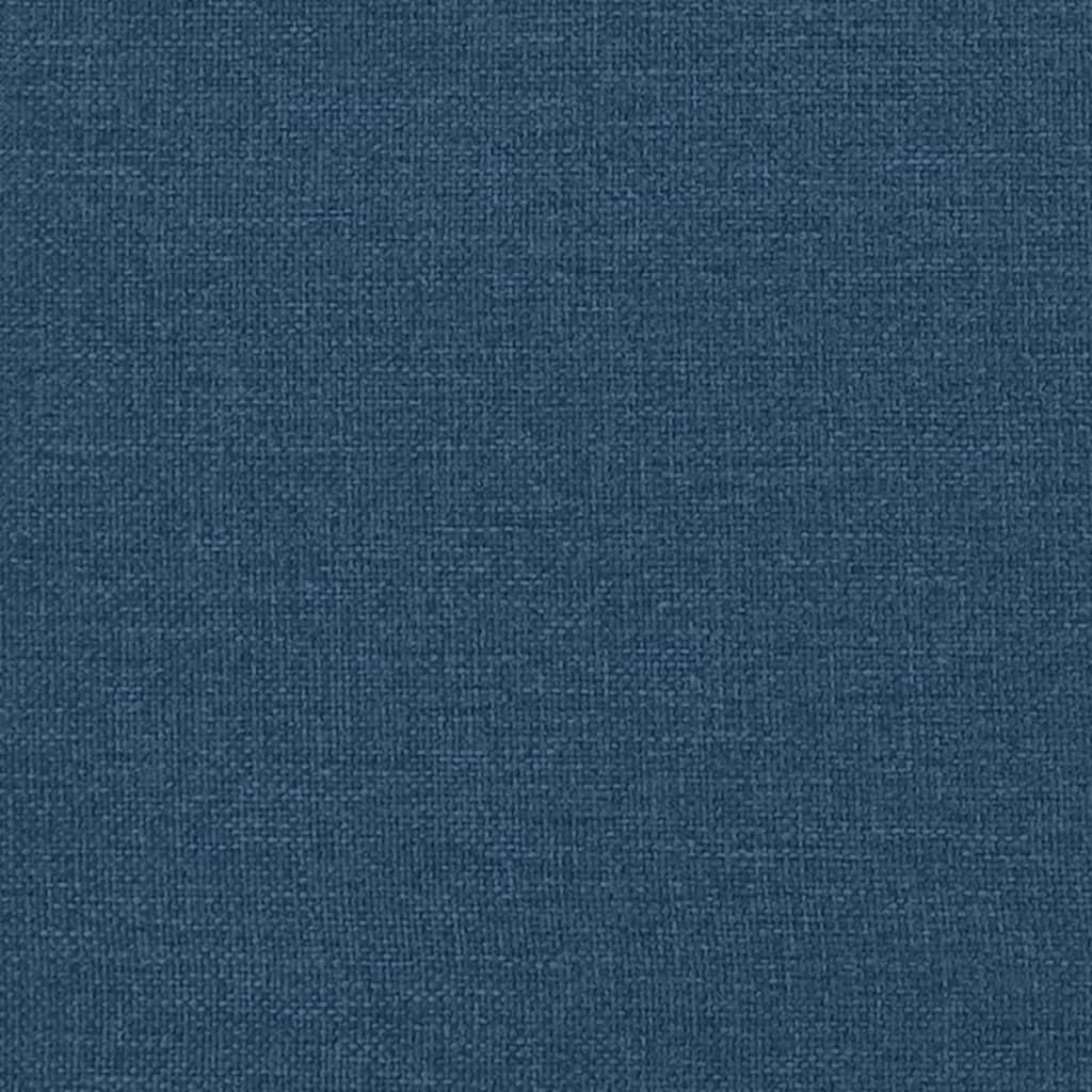 Boxspringbett mit Matratze Blau 200x200 cm Stoff