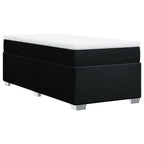 Boxspringbett mit Matratze Schwarz 90x190 cm Stoff