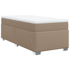 Boxspringbett Matratze Cappuccino-Braun 100x200cm Kunstleder