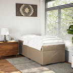 Boxspringbett Matratze Cappuccino-Braun 100x200cm Kunstleder