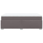 Boxspringbett mit Matratze Grau 120x190 cm Kunstleder