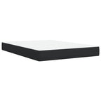 Boxspringbett mit Matratze Schwarz 140x190 cm Kunstleder