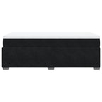 Boxspringbett mit Matratze Schwarz 100x200 cm Samt
