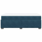 Boxspringbett mit Matratze Dunkelblau 120x190 cm Samt