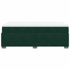 Boxspringbett mit Matratze Dunkelgrün 120x200 cm Samt