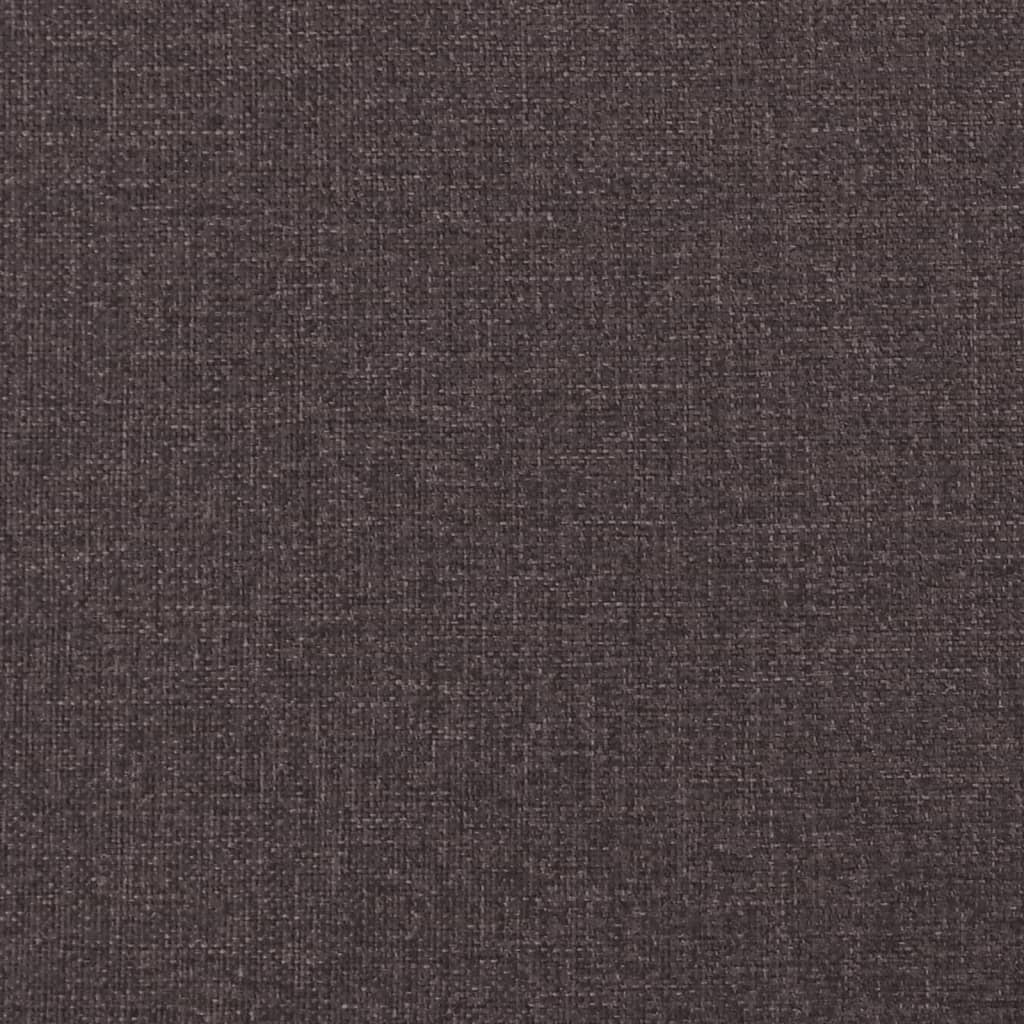 Boxspringbett mit Matratze Dunkelbraun 90x190 cm Stoff