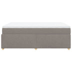 Boxspringbett mit Matratze Taupe 140x190 cm Stoff